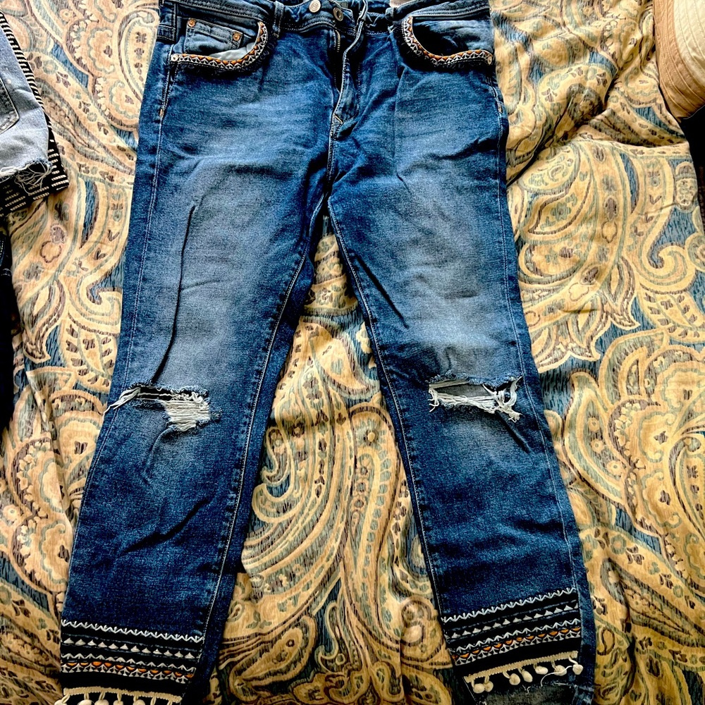 Mavi Jeans with embroidery
